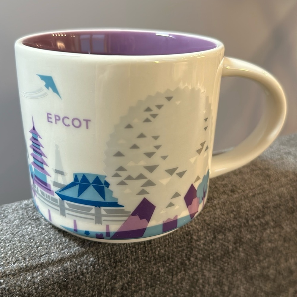 Starbucks Epcot Disney DisneyWorld Florida Coffee Mug You Are Here Collection